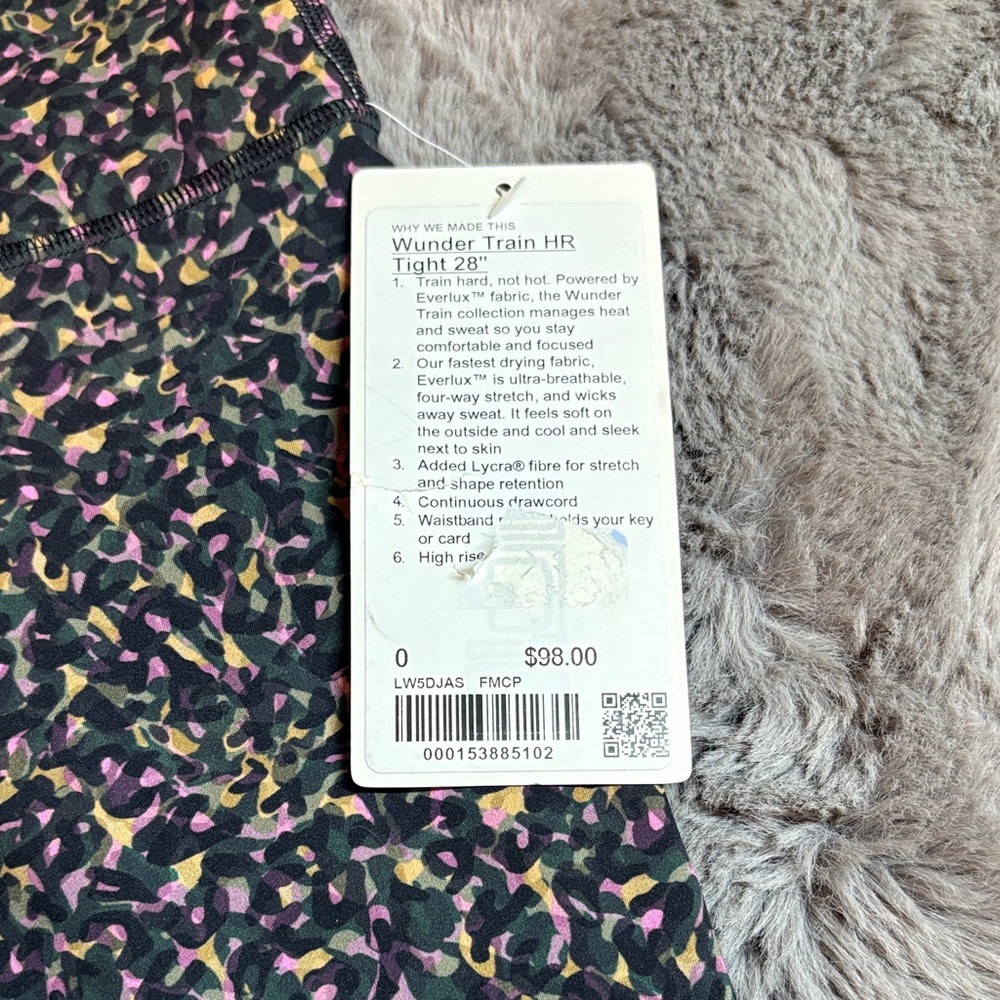 NWT lululemon athletica WunderTrain 28” leggings size 0 - Picture 3 of 5